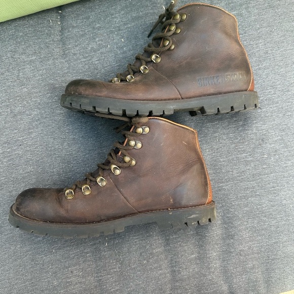 Birkenstock Jackson Brown Leather Boots with High-Top Design - Picture 4 of 5